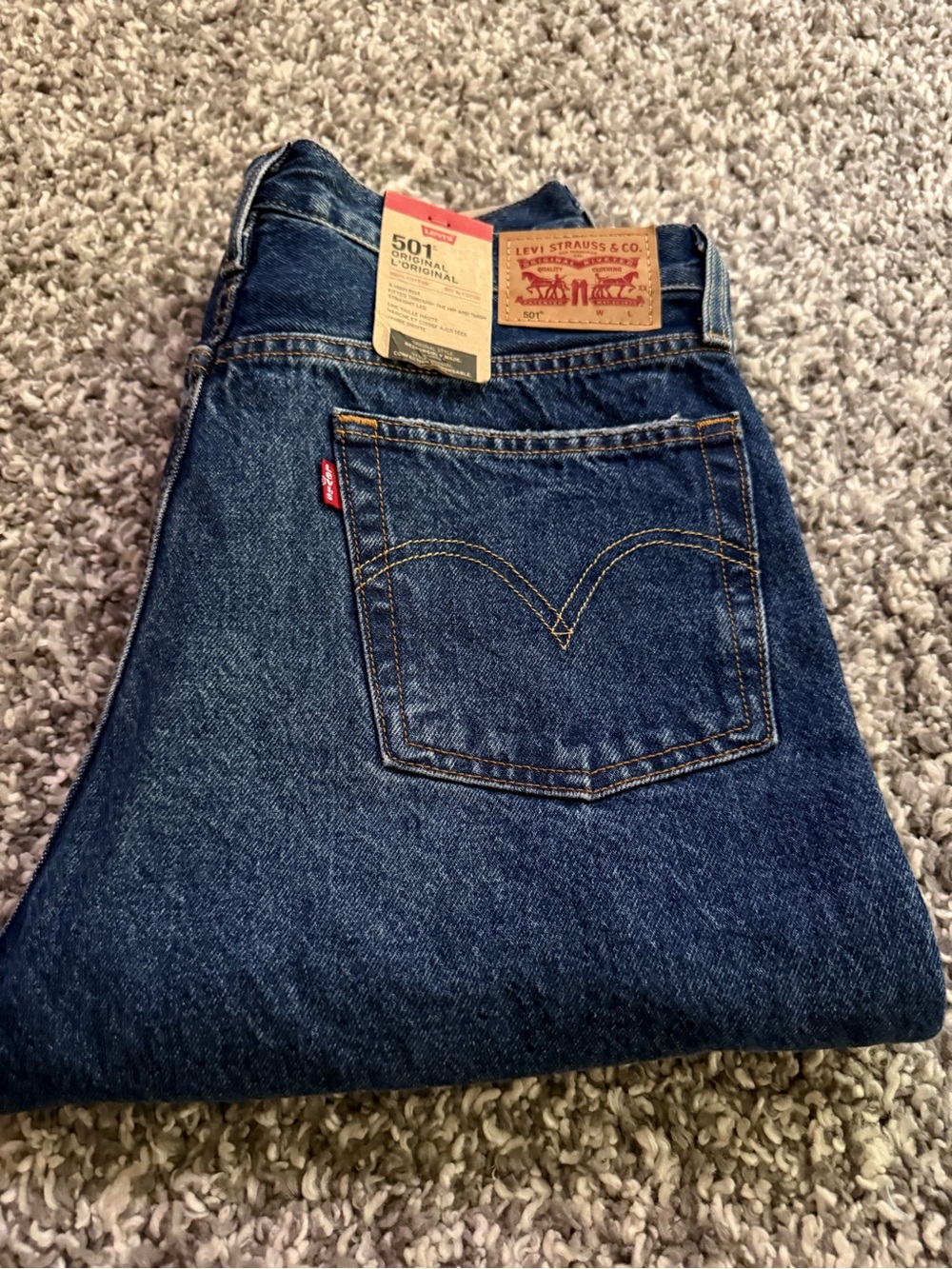 Original Levi's 501 Original Fit high rise Jeans - Blue
